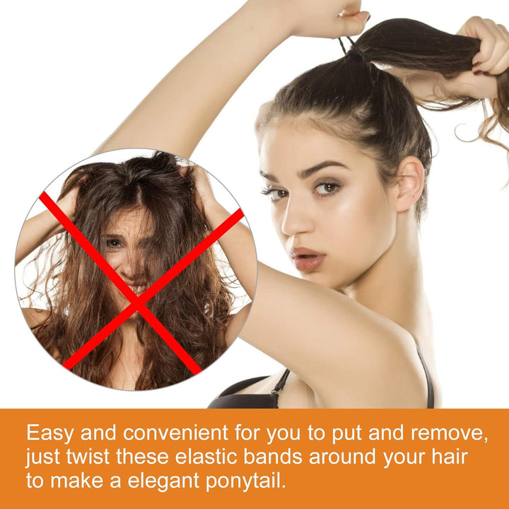 120 PCS Elastic Hair Bands, 2Mm Hair Ties Elastic Bobbles Hairbands Ponytail Holders No Metal Gentle Hair Bands for Women Girls Kids