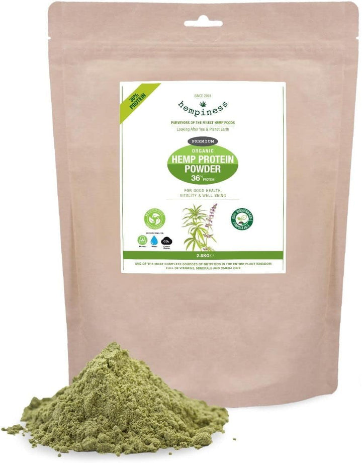 Organic Premium Raw Hemp Protein Powder 500G (36% Protein)
