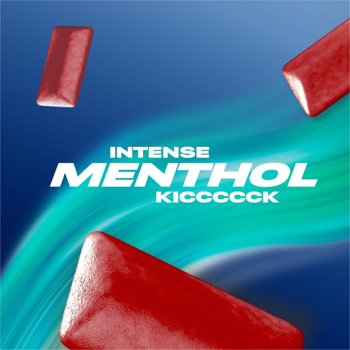 Chewing Gum Cherry Menthol, 30 Packs of 10 Pieces, Sugar Free Chewing Gum Bulk Pack with Menthol Freshness (300 Pieces)