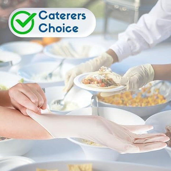 Box of 100  Clear Powder Free Vinyl Gloves - Small