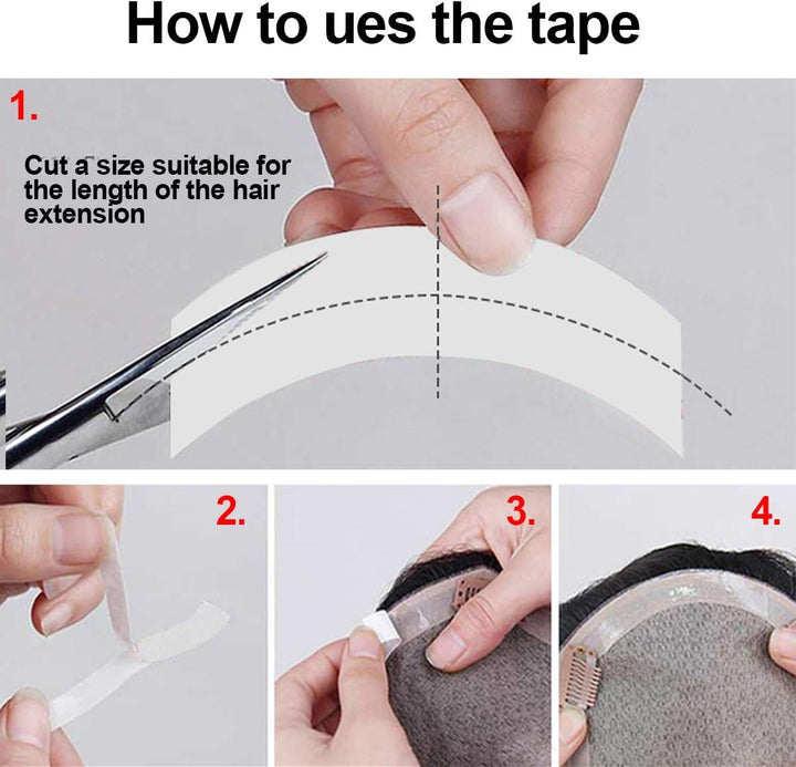 2 Rolls 6 Meters Double Sided Wig Tape, 20Mm Hypoallergenic, Body Adhesive for Hair Extensions, Toupee