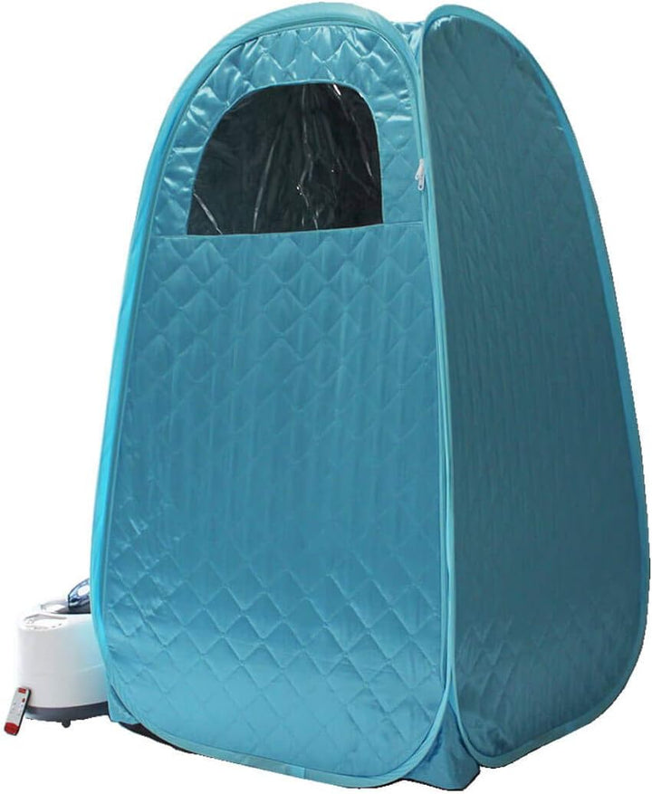 Portable Steam Sauna Tent Cabin Home SPA Sauna Kit Birthday Gift Wet Indoor Similar Infrard Sauna Pod W/Chair ||Man&Woman (Small,Suitable for People with a Height of Less than 5.74FT) Blue