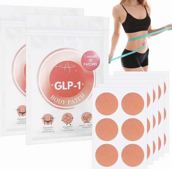 GLP-1 Patches 60 Pcs | Natural Ingredients for Gentle Body Care & Shape Support | Soothing Formula for Women & Men