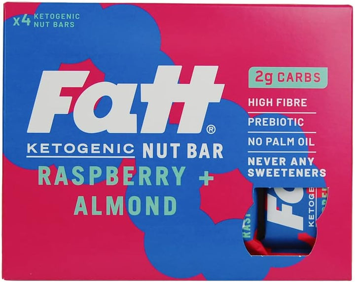 Keto Bars - Caramel & Sea Salt - 4 X 30G - 2G Carbs - 100% Natural - Low Carb, Low Sugar, High Prebiotic Fibre, Vegan & Sweetener Free - bar