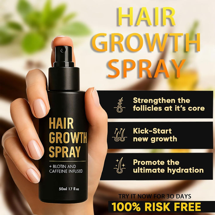 Hair Growth Spray, Biotin Hair Thickening Spray for Thinning Hair, Supports Fuller & Stronger Hair for Women & Men (1)