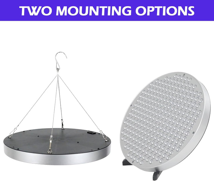 Tanning Lamp for Home, 50W Tanning Lamp Solarium with 250 Leds 460NM for Face and Body, Full Blue Skin Tanning Light with Desk Stand & Hanging Ring (Silver)