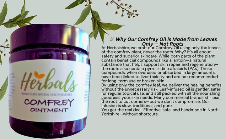 Natural Comfrey Balm – Nourishing Herbal Ointment with Beeswax & Botanical Oils – 60Ml – Handmade in the UK