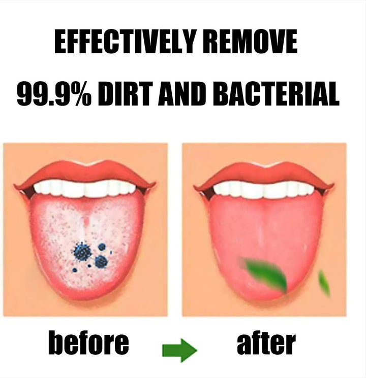 Tongue Brush, Tongue Scraper, Tongue Cleaner, Tongue Brushes Helps Fight Bad Breath, 3 Tongue Scrapers (Blue&Green&Red)