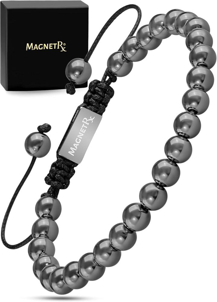 ® Hematite Magnetic Bracelet - Beaded Magnetic Hematite Bracelets