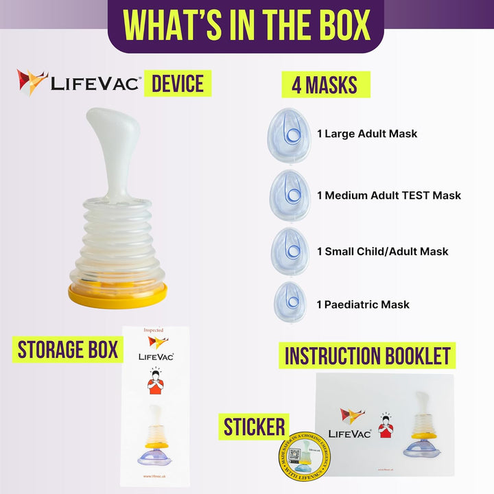 Home Kit - Choking Rescue Device for Adults and Children First Aid Kit, Portable Airway Suction Rescue Device, First Aid Choking Device, Anti-Choking System, Airway Clearance Assistance