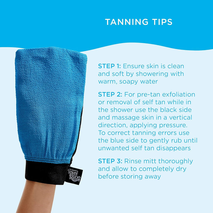 Exfoliating Mitt | Dual-Sided, Multi-Purpose Glove Exfoliates to Prep Skin for a Flawless, Streak-Free Self Tan and Erases Unwanted Tanning Errors, Durable + Reusable | Includes 1 Mitt