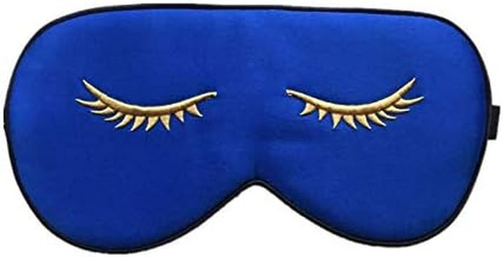 100% Silk Sleep Mask with Adjustable Strap,Comfortable and Super Soft Eye Mask Ultimate Sleeping Aid,Blindford Golden Moon