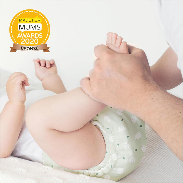 , Reusable Baby Wipes - Everyday - Eco-Friendly, Chemical-Free, Double-Sided Washable Wipes, Pack of 10, Cloud