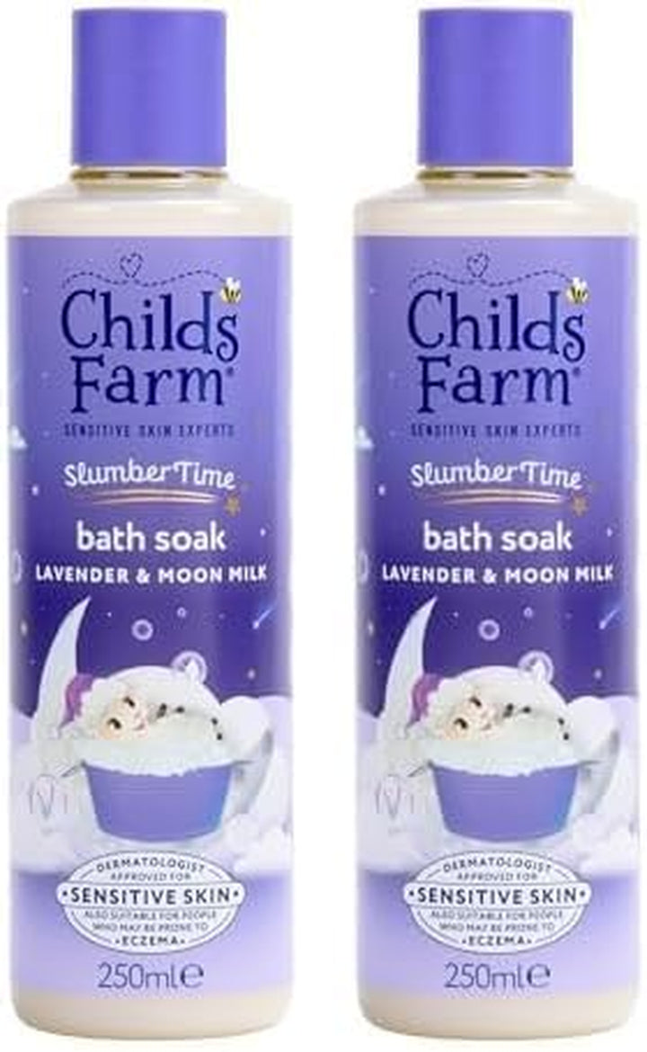 Slumbertime Sleep Bath Soak, Calming Lavender & Moon Milk | Soothing & Hydrating | Suitable for Newborns with Dry, Sensitive Skin, 250Ml