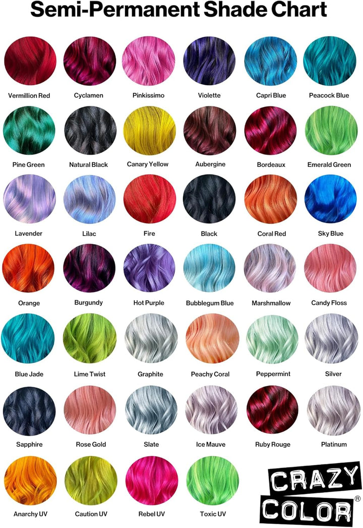 Vibrant Vermillion Red Semi-Permanent Hair Dye. Highly Pigmented Scarlet Red Conditioning & Oil Nourishing Vegan Formula | No Bleach or Ammonia | 100Ml