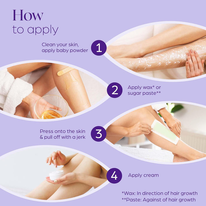 Fleece Strips for Warm Wax and Sugar Paste [Pack of 150] Skin-Friendly and Tear-Resistant Hair Removal Strips Made of Fleece for Any Type of Depilation on Leg, Chest, Back, Intimate Area and Face