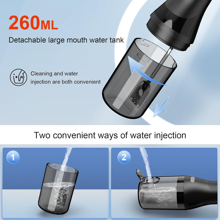 Water Flossers for Teeth Cordless, 2025 Upgrded Water Dental Flosser Remover with 5 Jet Tip and 4 Modes, Irrigator Dental with Ultra-Long Standby, Lp7 Waterproof Electric Flossers for Tavel and Home