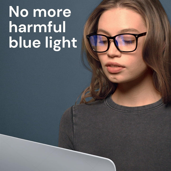 Blue Light Blocking Glasses - Fashion Square Fake Eyeglasses, anti UV Ray Computer Gaming Glasses, Blue Blockers Glasses for Women/Men