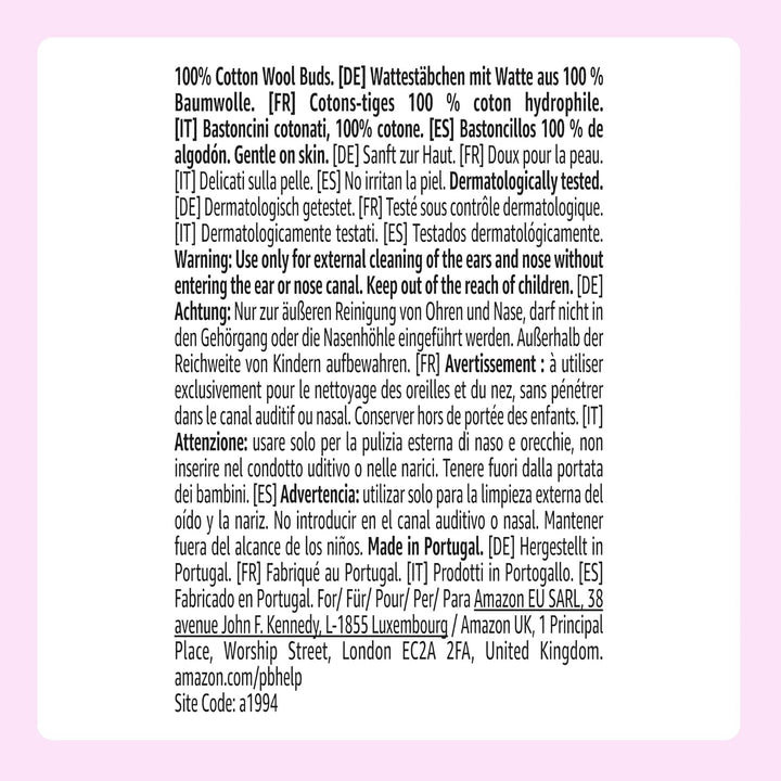 Cotton Buds, 100% Cotton, 200 Units