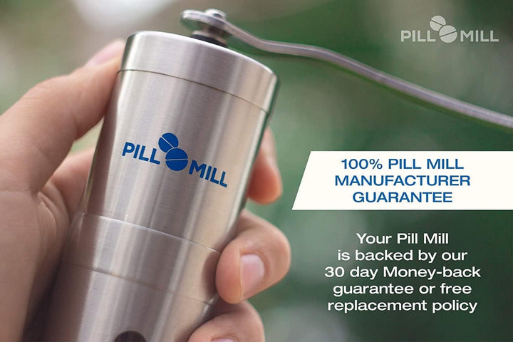 Pill Crusher - Crushes Multiple Tablets to a Fine Powder - Metal Medicine Grinder - Tablet Pulverizer Perfect for Travel - Great for Feeding Tube Use, Pets or Easier Medicine Intake for Kids