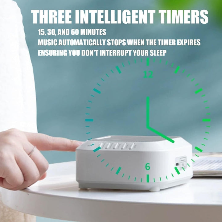 Ora Sound Machine Solfeggio Frequencies,28 Soothing Sounds,White Noise Sound Machine,3 Color Night Light/3 Timer Modes for Meditation,Sleeping,Yoga.