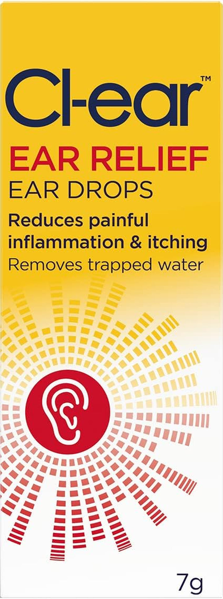 Ear Relief Ear Drops - Easy Squeeze Bottle for Itchy Ear Soothing, Trapped Water, Swimmer'S Ear, Outer Ear Ache, Blocked Ear Solution - Expert Ear Care, Audiologist Recommended - 7G (1 Pack)