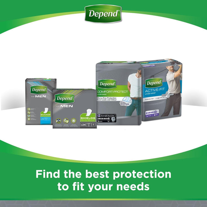 Comfort Protect Incontinence Pants for Men, Small/Medium, 30 Pants