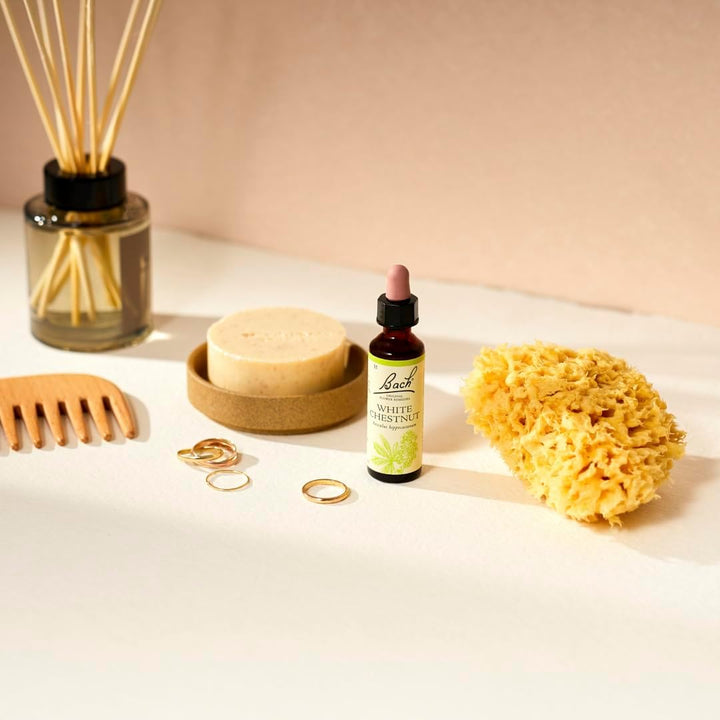 Bach Original Flower Remedies (White Chestnut) Live the Day, Stay Tranquil, Emotional Wellness, Natural Flower Essence, 20Ml