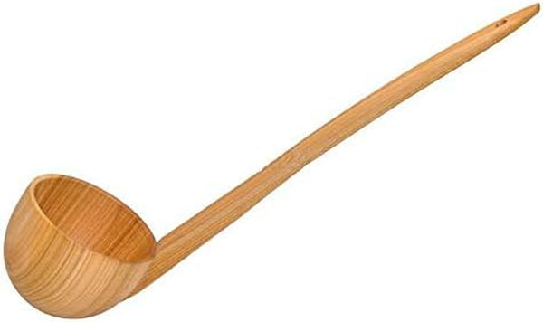 Cherry Wood Ladle Scoop Dipper Wooden Natural Eco for Kitchen and Sauna 38 Cm - Impregnated