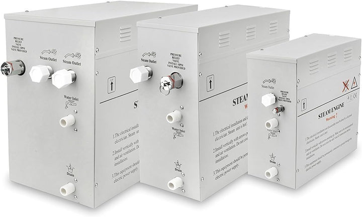 Premium Sauna Steam Generator Ultimate Personal Shower Spa Kit| Home-Bathroom, Waterproof Sauna Combo| Shower Tool with Control Panel-Recessed Lighting and Aromather(3Kw)