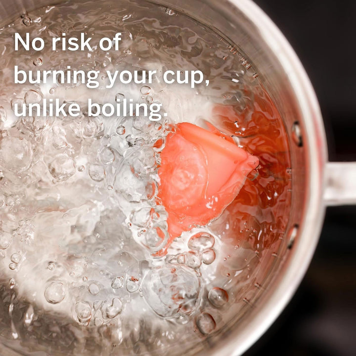 Pixie Menstrual Cup & Disc Steamer Sterilizer 2.0 - Kills 99.9% of Germs with Cleaner Steam - Wash Your Period Cup in 3 Minutes! - the Most Asked for Sensor On-Off Button & Must Have Cylinder Shape