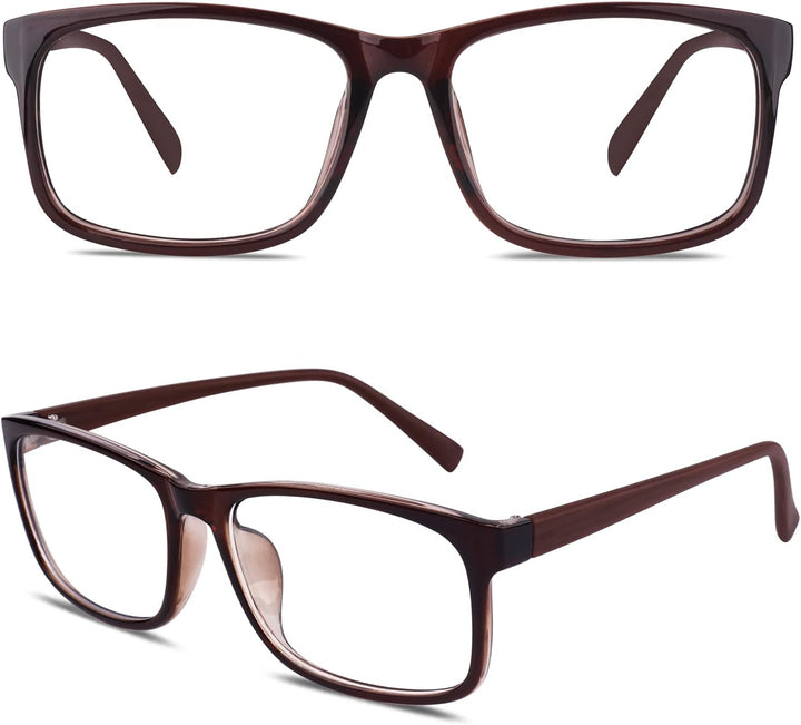 CN12 Fake Glasses Women Men Casual Fashion Square Clear Lens Glasses 100% UV400 Protection