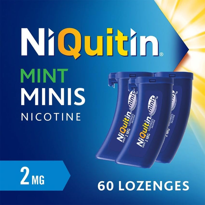 Minis Mint 2 Mg Lozenges - Effective Smoking Craving Relief - Practical Pocket-Sized Container - 60 Mini Lozenges - 20 Count (Pack of 3) - New Formulation