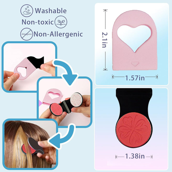 Hair Chalks for Girls Kids, 10PCS Washable Temporary Hair Dye Colour, Coloured Hair Spray Wash Out, Teenage Girls Christmas Gifts for 5-15 Year Old