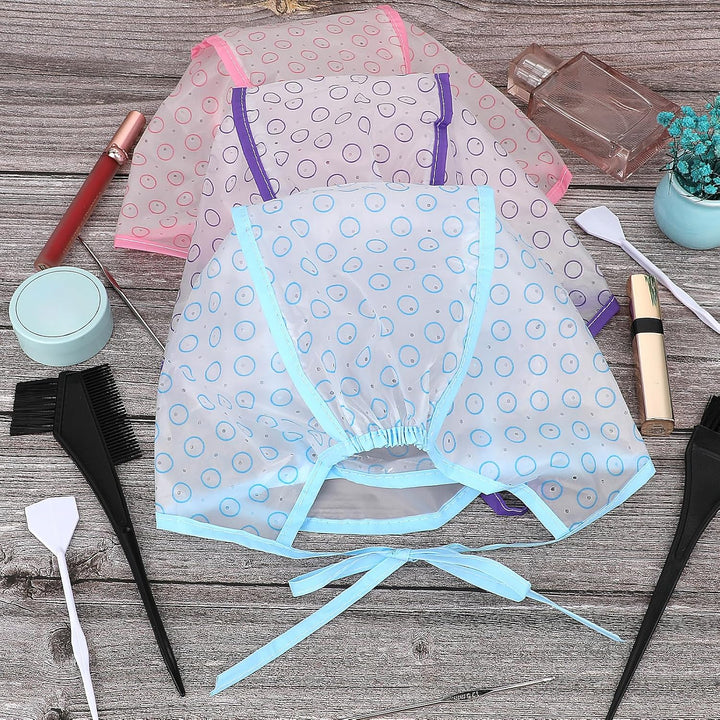 3 Pcs Hair Highlighting Caps, Bleach Cap Coloring Frosting Dye Kit, Highlighting Kit, Highlight Cap with Hooks Highlight Hair Coloring Frosting Dye Kit for Salon Hair Dyeing Hairdressing