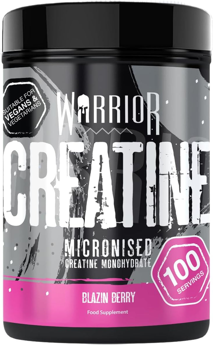 Creatine Monohydrate Powder 300G - Pure Micronised Creatine Powder Supplement - 60 Servings - Vegan - for Men & Women - Pre & Post Workout Strength, Muscle Growth & Recovery (Unflavoured)