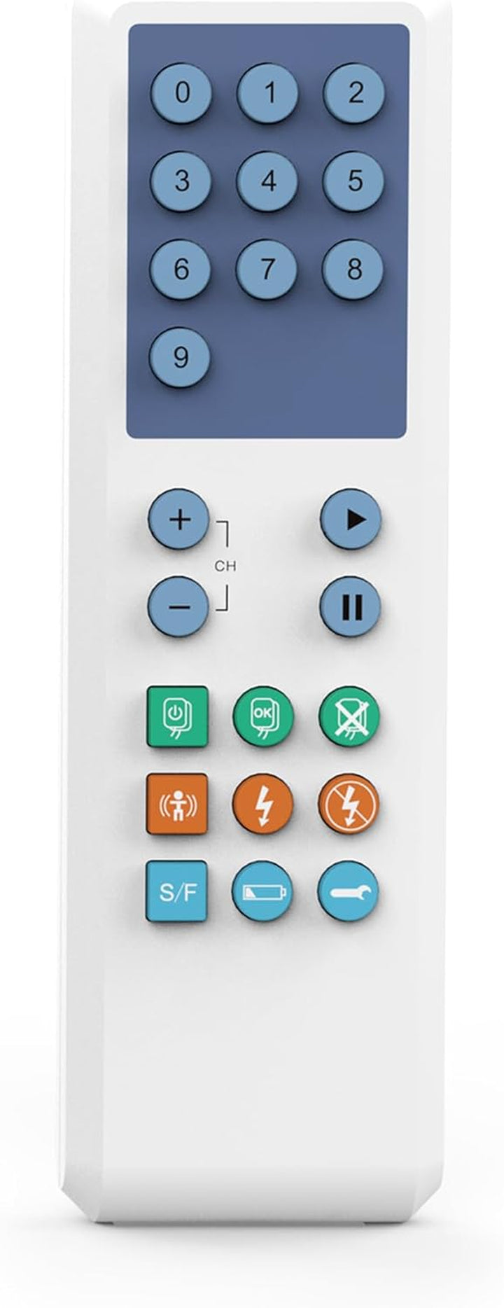 AED Trainer, Defibrillator Trainer Set CPR Training Device with Remote Control, English and Spanish Voice Prompts, 10 Different Scenarios, First Aid Defibrillator Trainee Beginner ( 120C+)