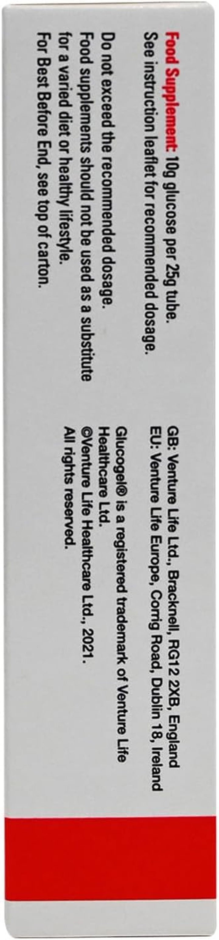 Fast Acting Glucose Energy Gel - Hypostop Gel for Running, Hiking, Cycling, Marathon Liquid Dextrose - Original Unflavoured, 10G per Tube (Pack of 3)