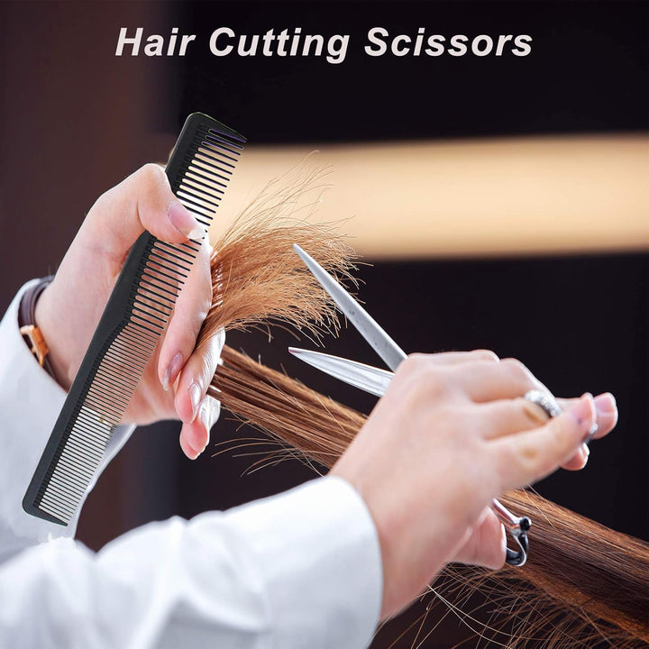 Hairdressing Scissors, ZYNWEAI Professional 6 Inch Haircut Scissor & Thinning Scissors Set, Hair Cutting Kit, Haircut Beard Trimming Shaping Grooming for Men Women Children Pets Home Salon Barber