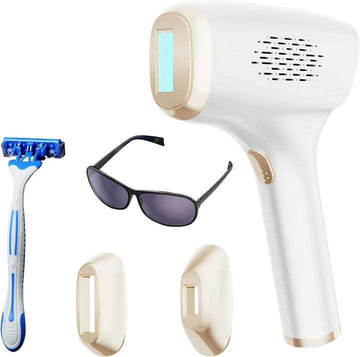 IPL Laser Hair Removal Device with HR/SC/RA 3-In-1 Function, Faster, Salon Quality Result, at Home IPL Laser Hair Remover Machine for Women and Men, Face, Bikini Line, Body, Leg, Armpit, 9 Level