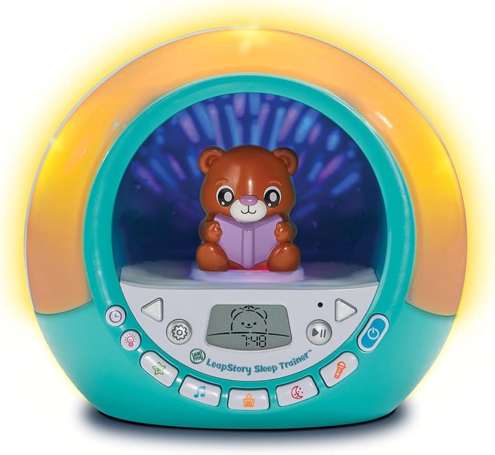 Leapstory Sleep Trainer, 60+ Soothing Stories & Songs, Record Your Own Stories, Includes Mood Lights & Animations, 3 Animal Companions, Suitable for Children Ages 3, 4, 5+ Years, English Version