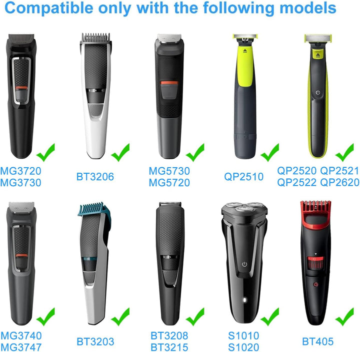 4.3V Charger Compatible with Philips A00390 MG3720 MG3730 BT3206 MG5730 MG3722 QP2520 QP2620 MG3740 MG5720 Shaver Beard Trimmer, 3-Pin UK Plug Adapter, 5FT Charging Cable