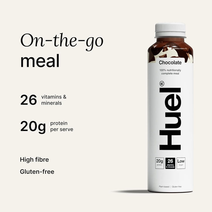 Ready-To-Drink Meal, Chocolate Protein Drink, 8 X 500Ml Bottles, Protein Shakes, Pre-Portioned Meal, 20G of Protein per Bottle, Rich in Essential Vitamins, Minerals, Meal Replacement Shake