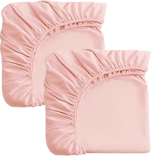 2 Pack Disposable Bed Sheets for Travel,Single Bed Sheet, Pink, 180 X 230 Cm, Suitable for 1.5 M Beds,Bottom Sheet Portable Bedspread for Travel Hotel Camping Overnight Stay