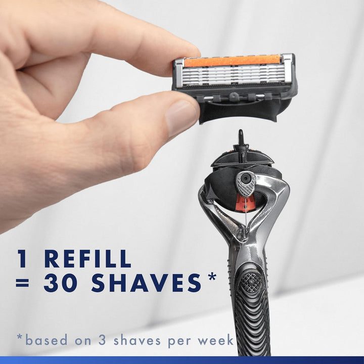 Proglide Razor for Men, 1  Razor, 9 Razor Blade Refills, Designed for a Close Shave, with Lubrastrip