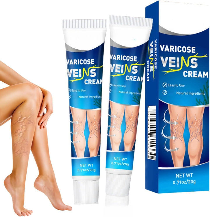 2PCS Bee Venom Varicos/E Ve/Ins Treatment for Legs,Varicos/E Vein/S Treatment Cream,Varico/Se Relief Vei/Ns Cream,Tired and Heavy Legs Relief,Improve Leg Appearance,Relaxing Leg Cream,Non-Greasy