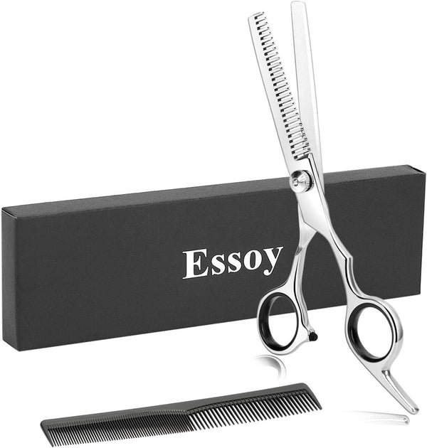 Professional Thinning Shears Hair Cutting Teeth Scissors(6.7-Inches),Stainless Steel Haircut Scissor with Fine Adjustment Screw for Home Salon,Barber Hairdressing Scissor for Women Men Kids