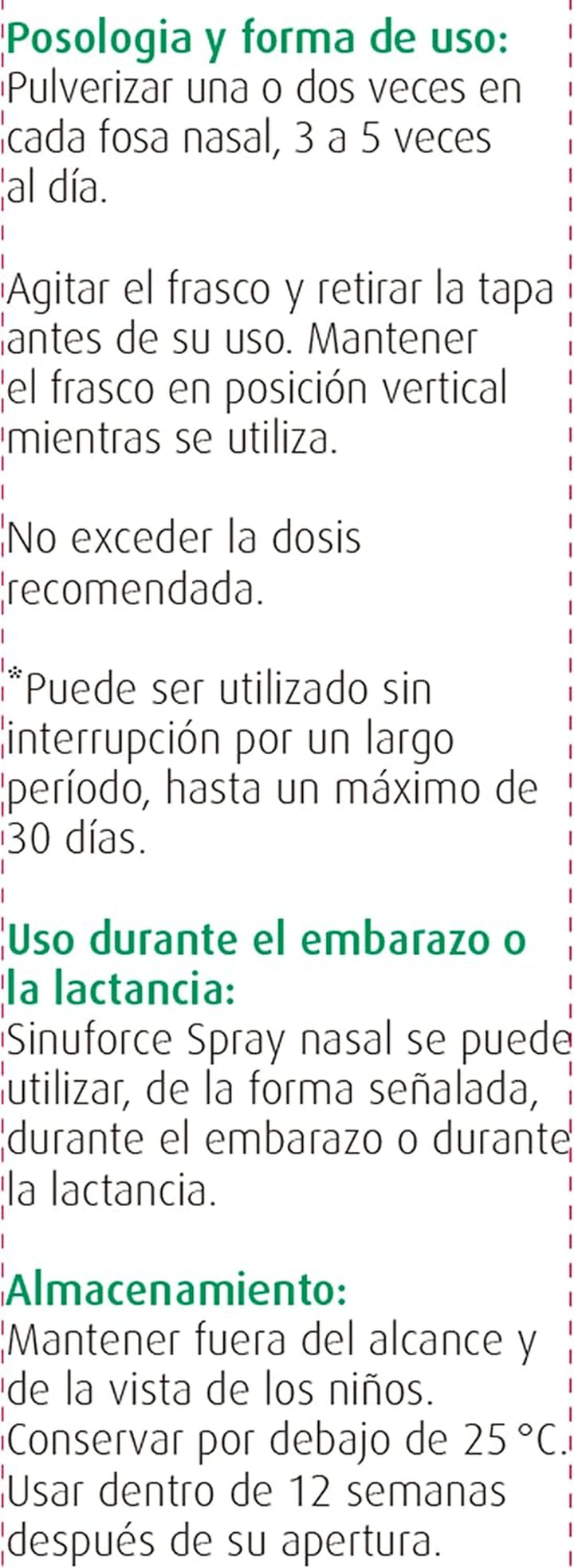 Nasal Spray 20Ml Sinuforce.