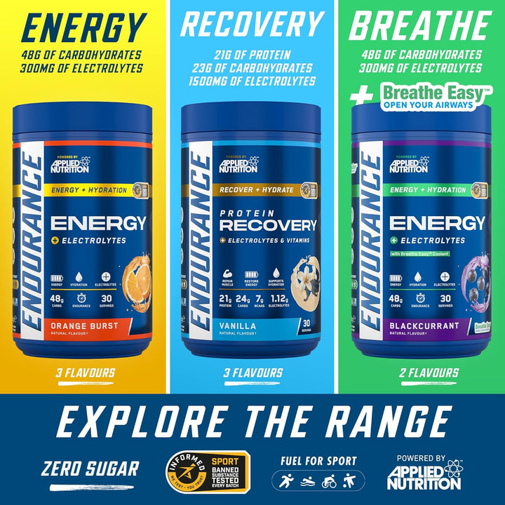 Endurance Energy Drink Powder High in Carbohydrates and Electrolytes Quick Energy for Performance Sports (1.5Kg - 30 Servings) (Lemon & Lime)