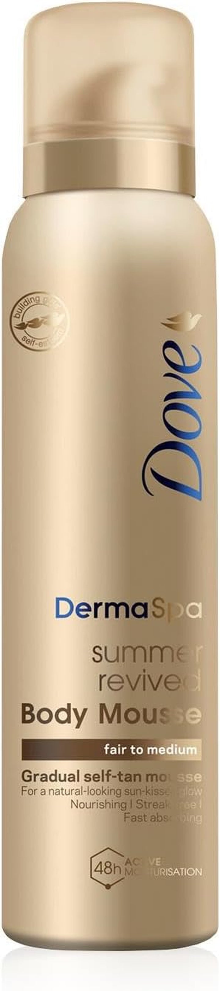 2 Pack of  Dermaspa Summer Revived 48 Hours Active Moisturisation Fair to Medium Body Mousse 150Ml
